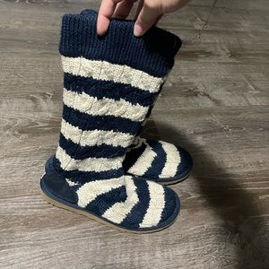 Blue & White UGG boots